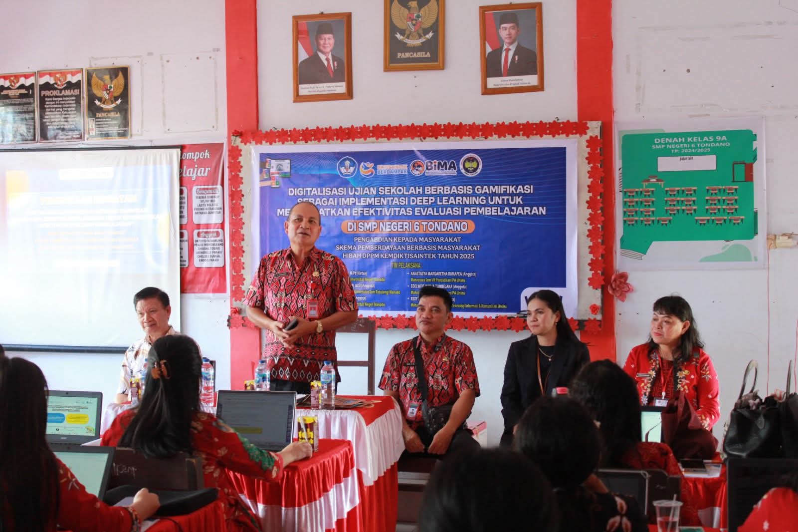 Digitalisasi Ujian Sekolah: Kadis Pendidikan Minahasa Resmi Buka Kegiatan Pengabdian Masyarakat di SMP Negeri 6 Tondano